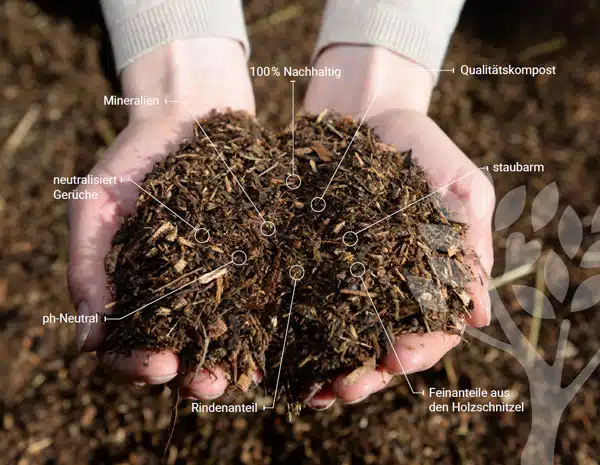 Einstreu von Bio-Waldboden