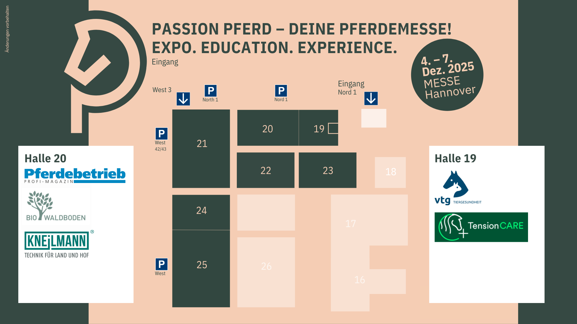 Hallenplan Passion Pferd 2025