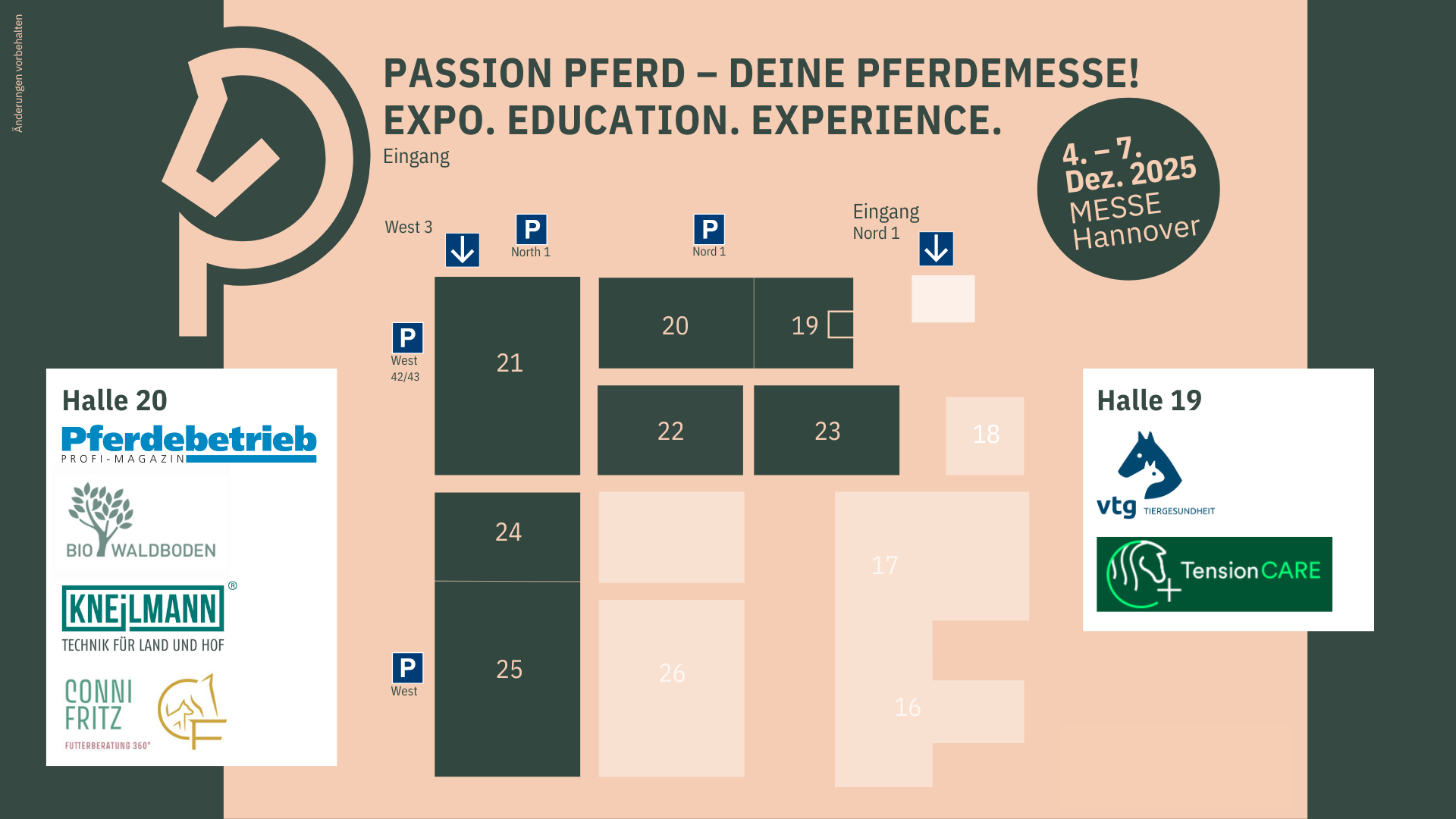 Hallenplan Passion Pferd 2025
